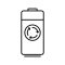 Recycle battery icon. Outline illustration of recycle battery vector icon for web design isolated on white background